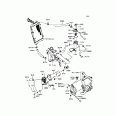 Схема вузла: Охолодження для Kawasaki VN1700 Vulcan 1700 Voyager ABS