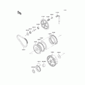 Схема вузла: Зчеплення для Kawasaki ER500 ER-5