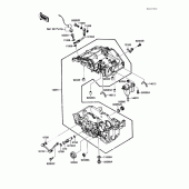 Схема вузла: Картер двигуна для Kawasaki EX250 Ninja 250