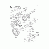 Схема вузла: Зчеплення для Kawasaki ZG1200 Voyager XII