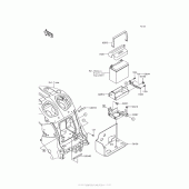 Схема вузла: Battery Case для Kawasaki ZX1400 Ninja ZX-14R ABS