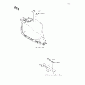 Схема вузла: Інформаційні наклейки для Kawasaki EX650 Ninja 650 ABS