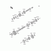 Схема вузла: Трансмісія для Kawasaki BN125 Eliminator