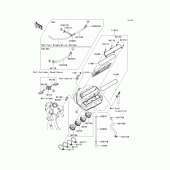 Схема узла: Воздушный фильтр для Kawasaki ZX600 Ninja ZX-6RR