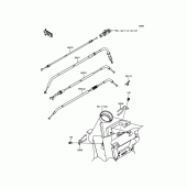 Схема вузла: Троси для Kawasaki ER650 ER-6N