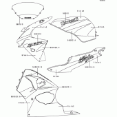 Схема вузла: Decals(green/violet) для Kawasaki ZX600 Ninja ZX-6R
