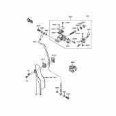 Схема вузла: Передній гальмівний циліндр Kawasaki KX450 KX450F