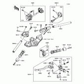 Схема вузла: Кермо для Kawasaki ZX1000 Ninja 1000 ABS