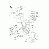 Схема вузла: Engine cover(s)(1/2) для Kawasaki KX100