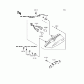 Схема вузла: Задній ліхтар (Стоп-сигнал) для Kawasaki ZR400 ZRX