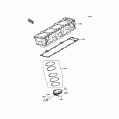 Схема узла: Цилиндр & Поршень для Kawasaki KLZ1000 Versys 1000 LT