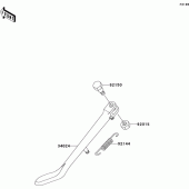 Схема вузла: Stand(s) для Kawasaki VN1500 VN1500 Classic