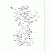 Схема вузла: Розподільний вал & Ланцюг ГРМ & Натягувач для Kawasaki VN750 Vulcan 750