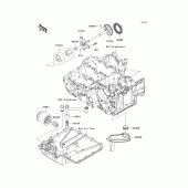 Схема узла: Масляный насос & Масляный фильтр для Kawasaki ZX1400 Ninja ZX-14
