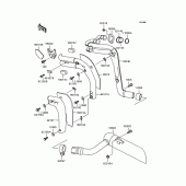 Схема вузла: Вихлопна система для Kawasaki EL250 Eliminator 250SE