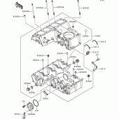 Схема вузла: Картер двигуна для Kawasaki ZR750 ZR-7