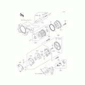 Схема вузла: Масляний насос & Масляний фільтр для Kawasaki BJ250 Estrella