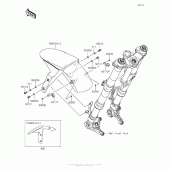 Схема вузла: Front Fender(S) для Kawasaki ZX1000 Ninja 1000 ABS