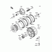 Схема вузла: Зчеплення до Kawasaki ZX1000 Z1000SX ABS