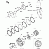 Схема вузла: Зчеплення для Kawasaki ZX1000 Ninja ZX-10R