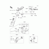 Схема вузла: Кермо & Пульт управління рульовим для Kawasaki ZX636 Ninja ZX-6R