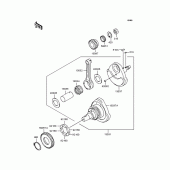 Схема узла: Коленчатый вал для Kawasaki BJ250 250TR