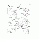 Схема вузла: Крило для Kawasaki KL650 KLR650