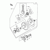 Схема узла: Коленчатый вал для Kawasaki KL250 KLR250