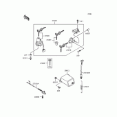 Схема вузла: Замок запалювання для Kawasaki ZX750 Ninja ZX-7R