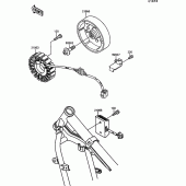 Схема вузла: Генератор для Kawasaki EN500 Vulcan 500