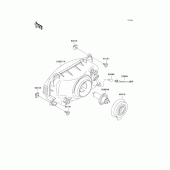 Схема вузла: Headlight(s) для Kawasaki ZX1100 GPZ1100