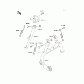 Схема узла: Подставка для Kawasaki ZX1100 Ninja ZX-11