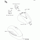 Схема вузла: Інформаційні наклейки (kdf) для Kawasaki VN1700 Vulcan 1700 Voyager Custom ABS