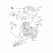 Схема вузла: Масляний фільтр для Kawasaki VN900 Vulcan 900 Custom