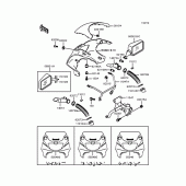 Схема узла: Обтекатель (ZX400-L3) для Kawasaki ZX400 ZXR400