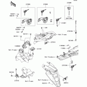 Схема узла: Замок зажигания для Kawasaki ZR800 Z800 ABS