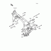 Схема вузла: Frame fitting для Kawasaki ZG1000 1000GTR