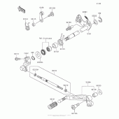 Схема узла: Переключатель передач для Kawasaki ZX1000 Ninja 1000 ABS