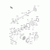 Схема узла: Масляный насос & Масляный фильтр для Kawasaki ZX600 Ninja ZX-6RR