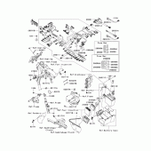 Схема узла: Chassis electrical equipment(b9f) для Kawasaki VN1700 VN1700 Voyager ABS