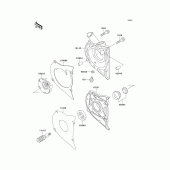 Схема узла: Водяной насос для Kawasaki EN500 Vulcan 500