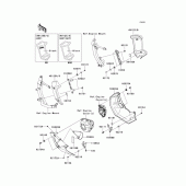 Схема вузла: Нижній обтічник для Kawasaki KLZ1000 Versys 1000