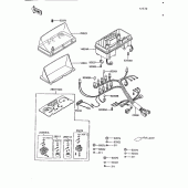 Схема вузла: Вимірювальний прилад Kawasaki ZG1200 Voyager XII