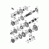 Схема вузла: Трансмісія для Kawasaki EN650 Vulcan S ABS SE