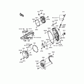 Схема вузла: Engine Cover(s) для Kawasaki ZX1000 Ninja ZX-10R ABS