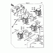 Схема узла: Карбюратор(1/2) для Kawasaki ZX750 Ninja ZX-7
