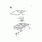 Схема вузла: Oil Pan для Kawasaki EN650 Vulcan S ABS