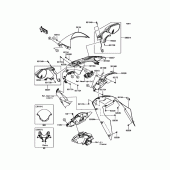 Схема узла: Облицовочные элементы для Kawasaki ZX1000 Ninja ZX-10RR
