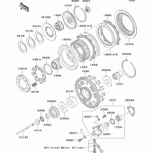 Схема вузла: Зчеплення для Kawasaki VN1500 VN1500 Mean Streak