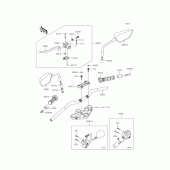 Схема вузла: Кермо для Kawasaki ER250 Z250
